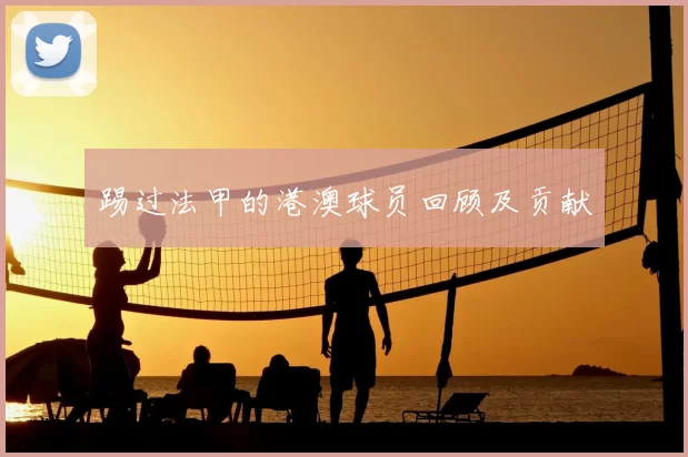 踢过法甲的港澳球员回顾及贡献