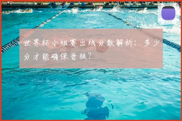 世界杯小组赛出线分数解析:多少分才能确保晋级?