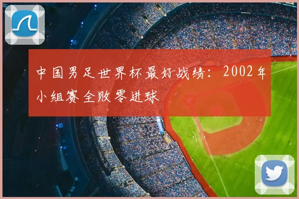 中国男足世界杯最好战绩:2002年小组赛全败零进球